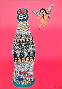 Angel Baby with Coca Cola - Howard Finster