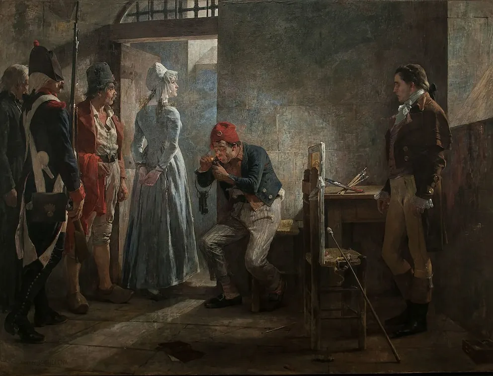 Carlota Corday camino al cadalso - Michelena