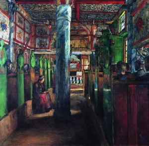 Iglesia de madera de Uvdal: Harriet Backer
