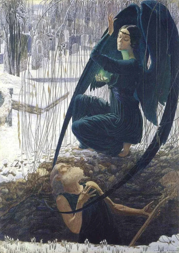 La muerte y el sepulturero: Schwabe