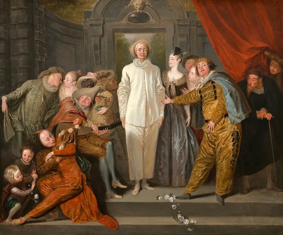 Los comediantes italianos: Watteau y la commedia