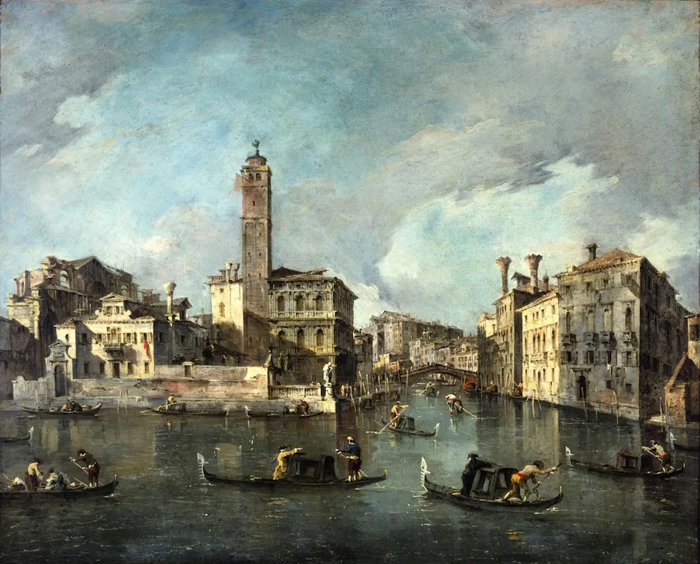 Vista del Gran Canal: Guardi - Venecia